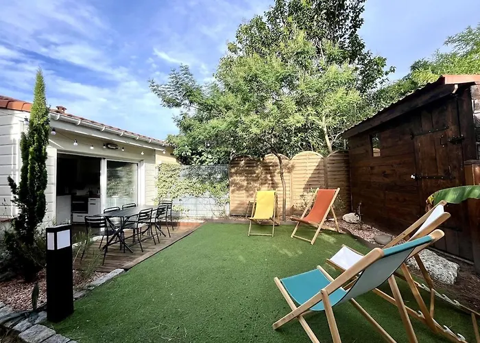 아파트 Maison Cosy Proche Bordeaux, Jardin, Parking 에이진느