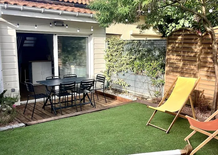 아파트 Maison Cosy Proche Bordeaux, Jardin, Parking 에이진느